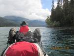 Coming around the shoulder of Issac Lake